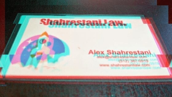 Digitized Picture of Business Card